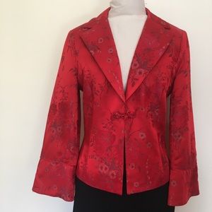 Nanette Lepore silky floral jacket